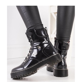 Botas de charol negras negro 1