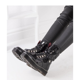 Botas de charol negras negro 2