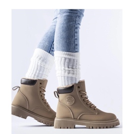Botas aislantes beige marrón 1