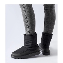 Botas de nieve cálidas negras negro 2