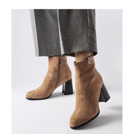 Botines beige elegantes 1