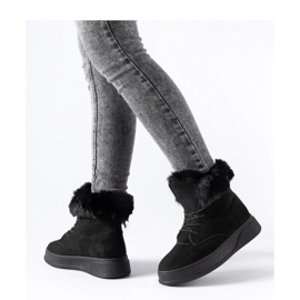 Botas de nieve con plataforma negras negro 1 Botas de nieve con plataforma negras negro 1