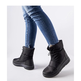 Botas de nieve aislantes de mujer negras negro 1