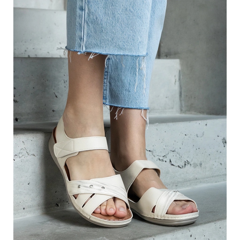 Sandalias plataforma beige 1