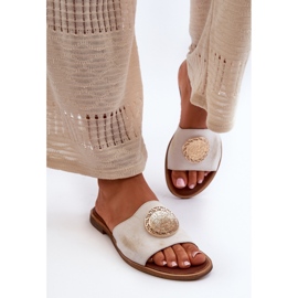 Sandalia Chanclas Modelo Zazoo 2938 Dorado 2