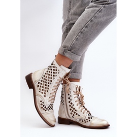 Botas Altas Caladas Zazoo 2695/004 Dorado 1
