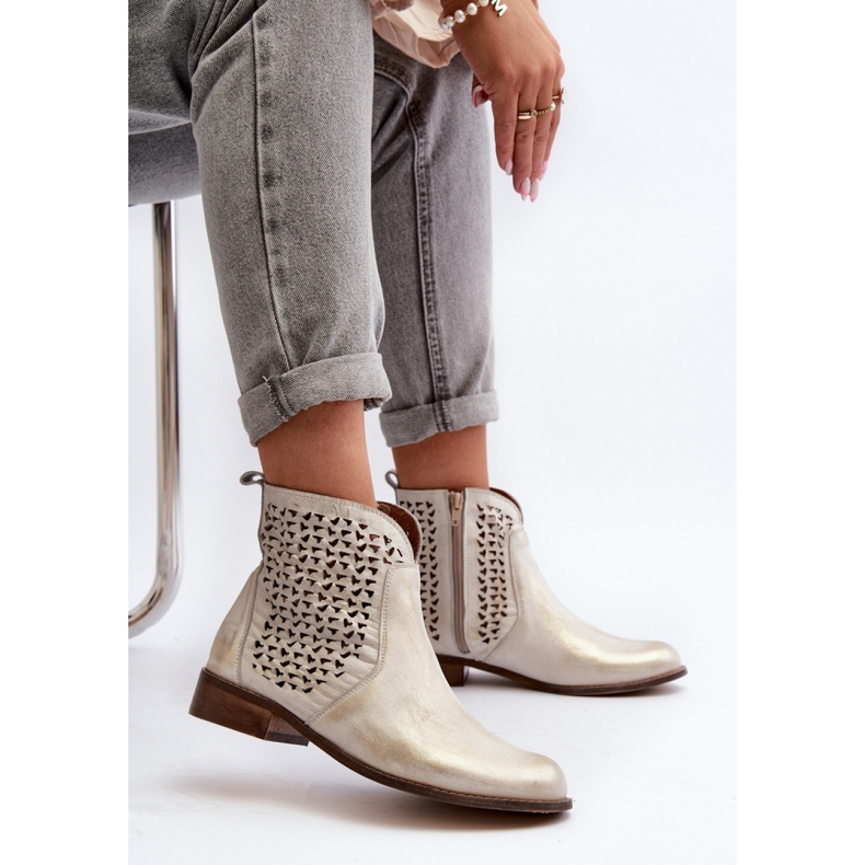 Botas Zazoo Doradas Caladas amarillo 1 Botas Zazoo Doradas Caladas amarillo 1