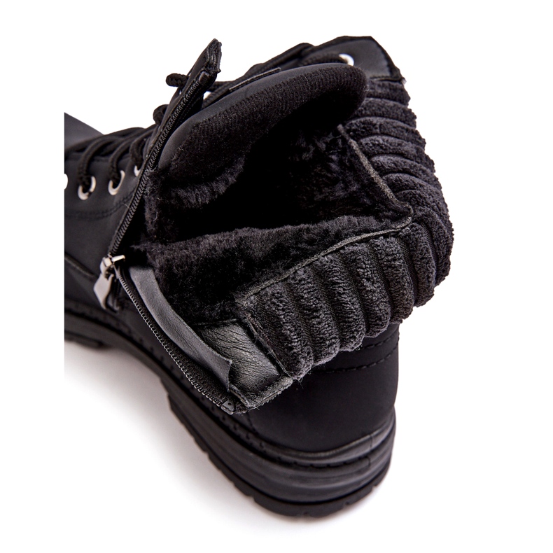 News Cazadores aislados de cuero para mujer Negro 2