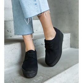 Zapatos plataforma Lunde negros 1