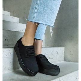 Zapatos plataforma Lunde negros 2