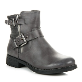 Botas de trabajo con hebilla gris 2