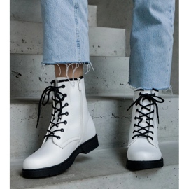 Botas de trabajo de ecopiel con aislamiento blanco 1