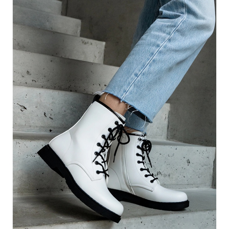 Botas de trabajo de ecopiel con aislamiento blanco 2