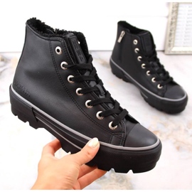 Zapatillas con aislamiento en la plataforma Big Star W INT1903C negro 5