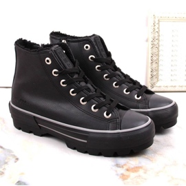 Zapatillas con aislamiento en la plataforma Big Star W INT1903C negro 6