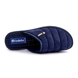 Inblu Zapatillas de estar por casa cómodas para hombre, azul marino 2
