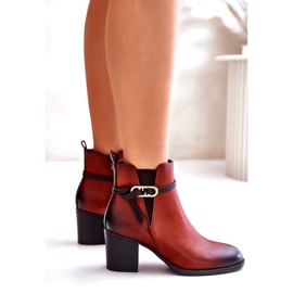 Jezzi Botas de Mujer de Tacón Alto, Aislantes, con Correa, Marrón Zinithia 4 Jezzi Botas de Mujer de Tacón Alto, Aislantes, con Correa, Marrón Zinithia 4