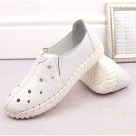 Artiker W HBH66A Zapatos piel calados blanco 7