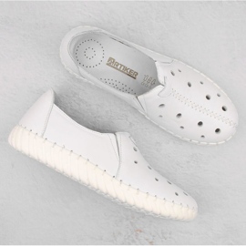 Artiker W HBH66A Zapatos piel calados blanco 8