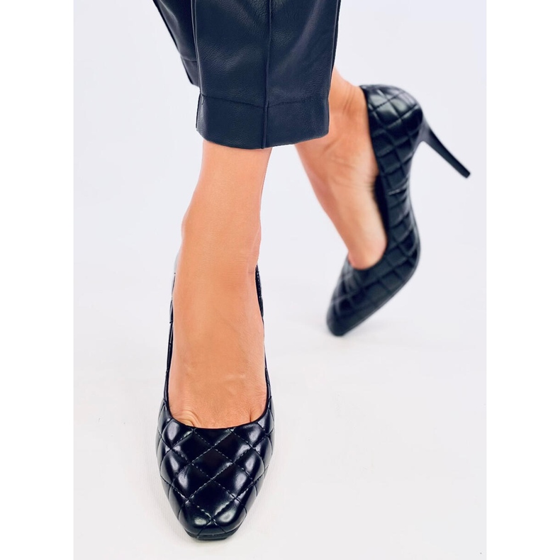 Tacones acolchados de mujer negros 2