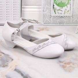 American Club Jr. AM914 bailarinas blancas con gorra blanco 2