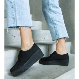 Zapatos plataforma Lunde negros 3