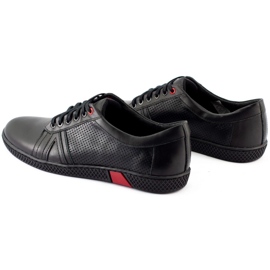 KOMODO Zapatos casuales negros para hombre 910 7