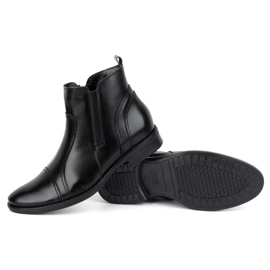Olivier Botas Chelsea de invierno para hombre 1001 negro 8