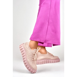 Deportivas mujer rosa elastico rosado 6
