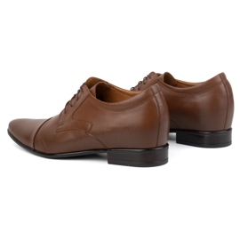 Olivier Zapatos formales elegantes de piel para hombre, P12, marrón 8