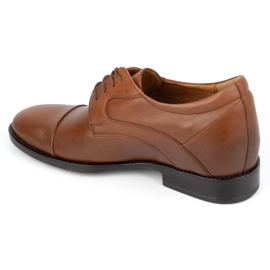 Olivier Zapatos con cordones para hombre en piel, marrón, P14 8
