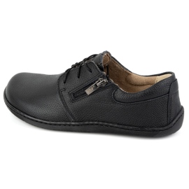 Olivier Zapatos de mujer descalzos minimalistas de piel 1244 negro 3