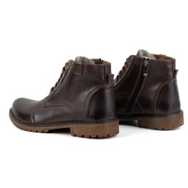 Olivier Botas de Invierno Hombre de Piel 137 Marrón - Zapatos Cómodos con Cremallera, Perfectos para los Días Más Fríos 6