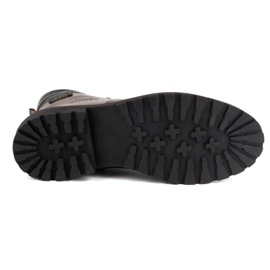 Olivier Zapatos de invierno para hombre, botines de piel 754, marrón oscuro 9