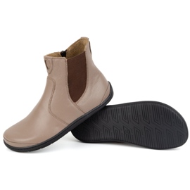 Olivier Botas Chelsea de mujer descalzas con cremallera, aislantes 1263, beige 6