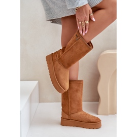 Botas de nieve plataforma alta Big Star OO274893 Camel marrón 9