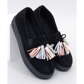 Mocasines borlas negros 6
