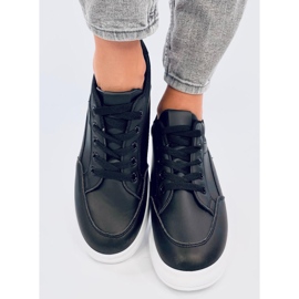Deportivas mujer cuña negra negro 5