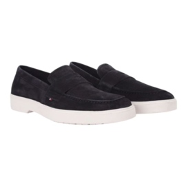 Tommy Hilfiger Zapatos mocasines de ante ligeros Trendy FM0FM03963 azul 9