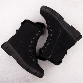 Botas Rieker RKR743 con pelo negro 3