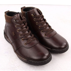 Botas para hombres aisladas con lana rieker rkr747 brown marrón 2