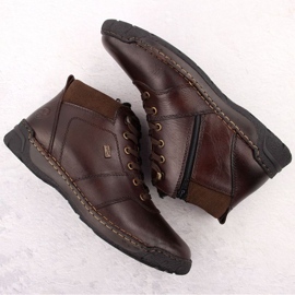 Botas para hombres aisladas con lana rieker rkr747 brown marrón 3