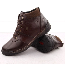Botas para hombres aisladas con lana rieker rkr747 brown marrón 4