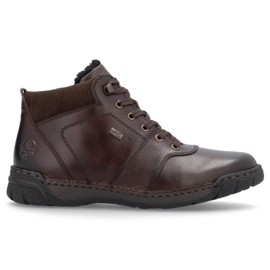 Botas para hombres aisladas con lana rieker rkr747 brown marrón 10