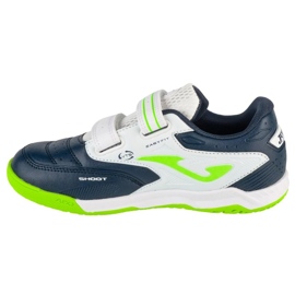 Joma sangha 2503 en cajs2503inv zapatos de fútbol blanco y azul 1