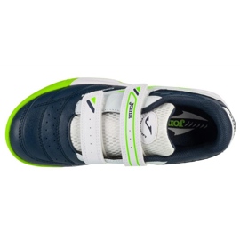 Joma sangha 2503 en cajs2503inv zapatos de fútbol blanco y azul 2