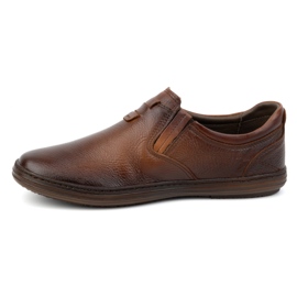 Olivier Zapatos de cuero para hombres insertados 7152dt marrón 2