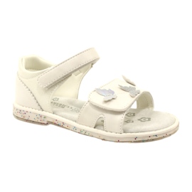 Sandalias de velcro de niñas en Butterflies American Club XD58/22 White blanco 1