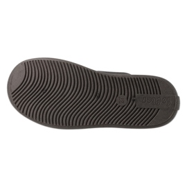 Pantuflas infantiles befado, aplicación de piel, fondo elástico, 901Y021, gris 1