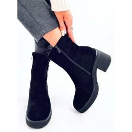 Botas negras tacón ancho negro 3